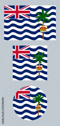 British Indian Ocean Territory Flag – National and Official Flag of the British Overseas Territory.