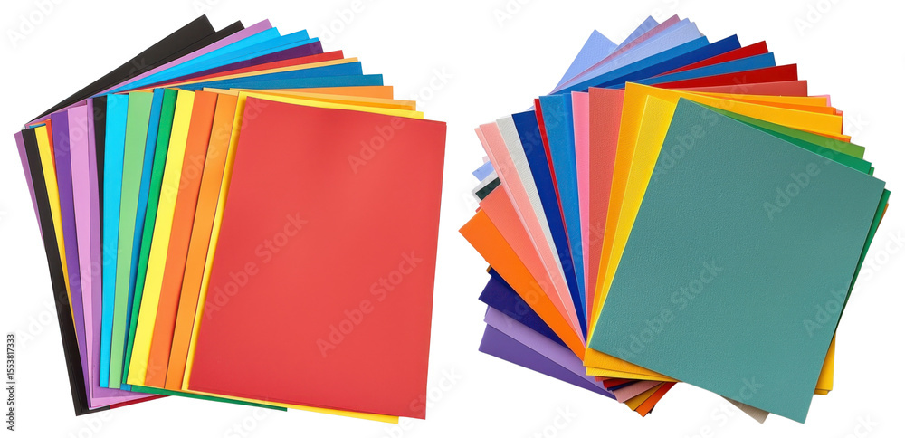 PNG Colorful paper sheets collection, element set on transparent background PNG Colorful paper sheets collection, element set on transparent background