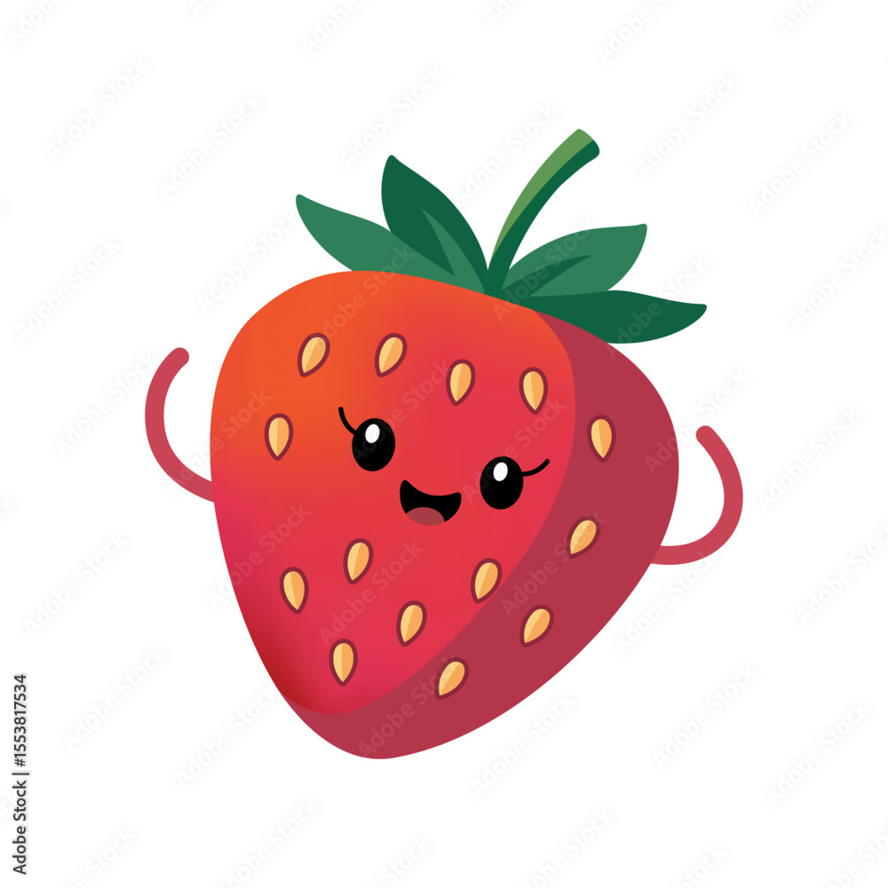 morango mascote desenho infantil