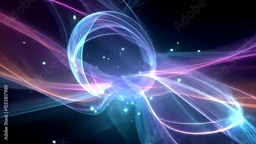 Wallpaper Mural Colorful Abstract Light Waves and Patterns Torontodigital.ca