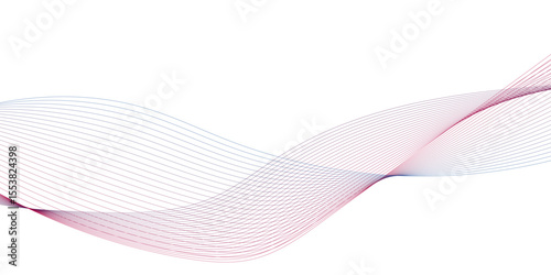 Abstract colorful wave and curve lines with technology background. Abstract frequency sound wave technology and science background. Wavy banner, template design