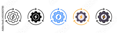 Rapid icon set with multiple style collection