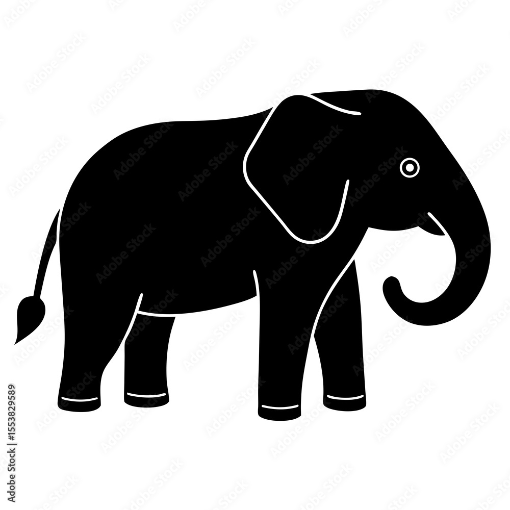 Obraz premium elephant vector illustration
