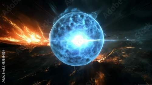 Dynamic cosmic energy sphere in space