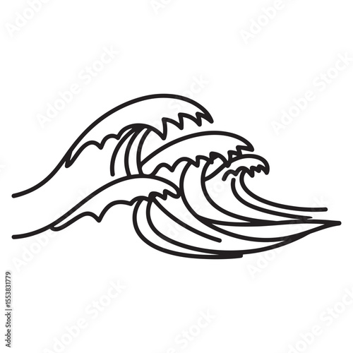 Ocean Sea Waves Icon