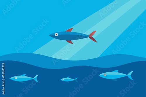 shark and fish