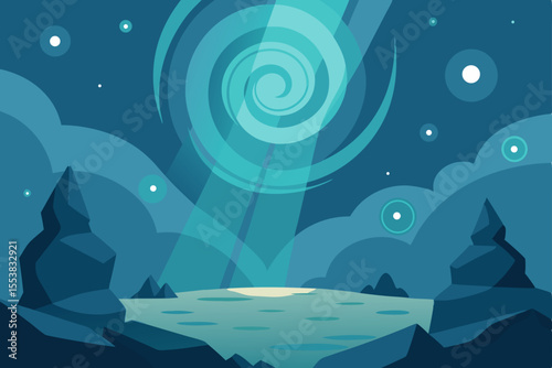 underwater world vector illustration
