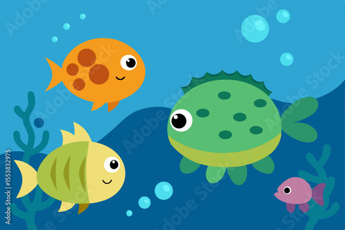 cartoon sea animals