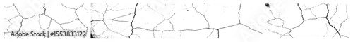 Vector Detailed cracked surface with linear fractures.