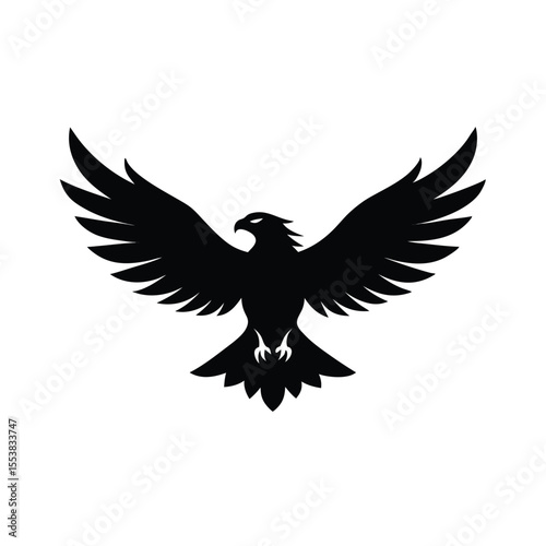 majestic eagle in flight with wings spread wide
