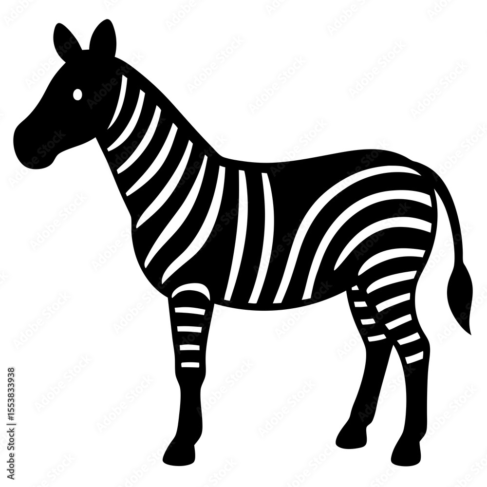 Fototapeta premium zebra vector illustration
