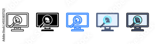 Remote Access Trojans  icon set with multiple style collection