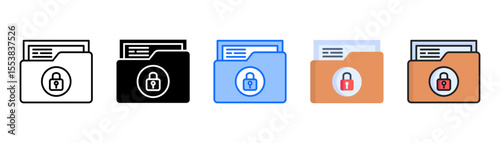 Exploit Kits icon set with multiple style collection