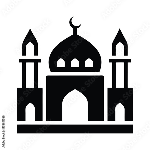 Simple Vector Illustration of a Mosque