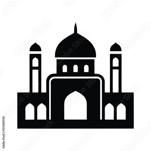 Simple Vector Illustration of a Mosque