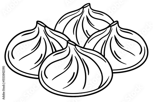 Delicious Dumplings Minimalist Food Design
