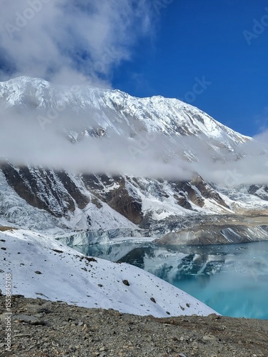 Tilicho lake himalayas nepal annapurna circuit