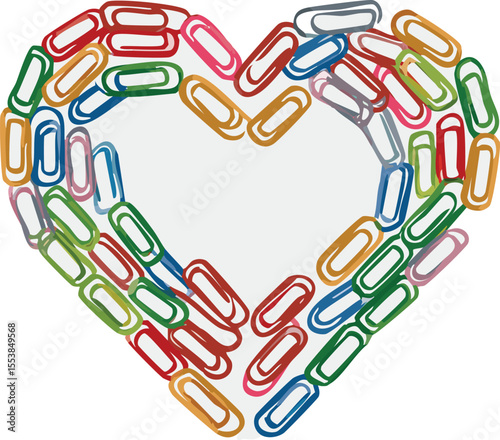 Paperclip Shaped into a Sweet Heart Design