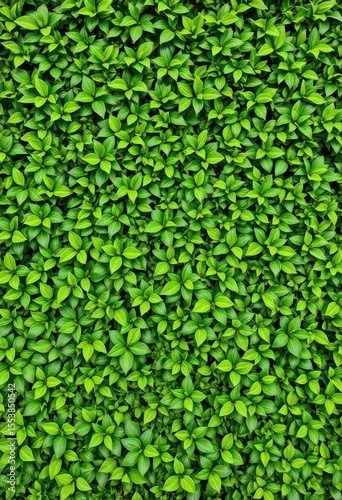 Lush green foliage creates a vibrant, textured natural wall, environment, rainforest