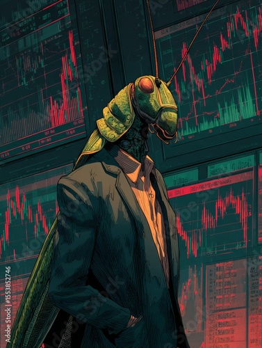 illustration locust investors, private equity, hostile takeover, buyout, investment, shares, fund