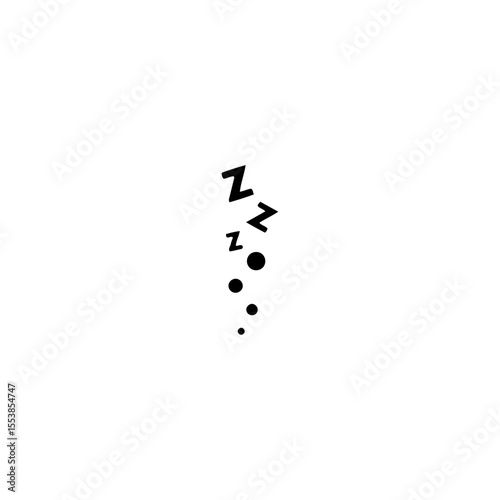 Zzzz icon flat vector design.