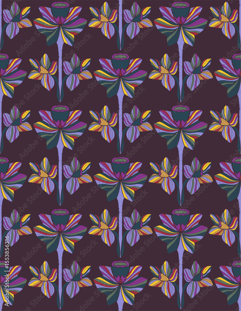 Fototapeta premium vector seamless pattern, rapport, print wallpaper, space repeating