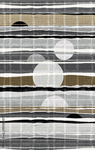 Sun Stripe Earthy Decor Rug 