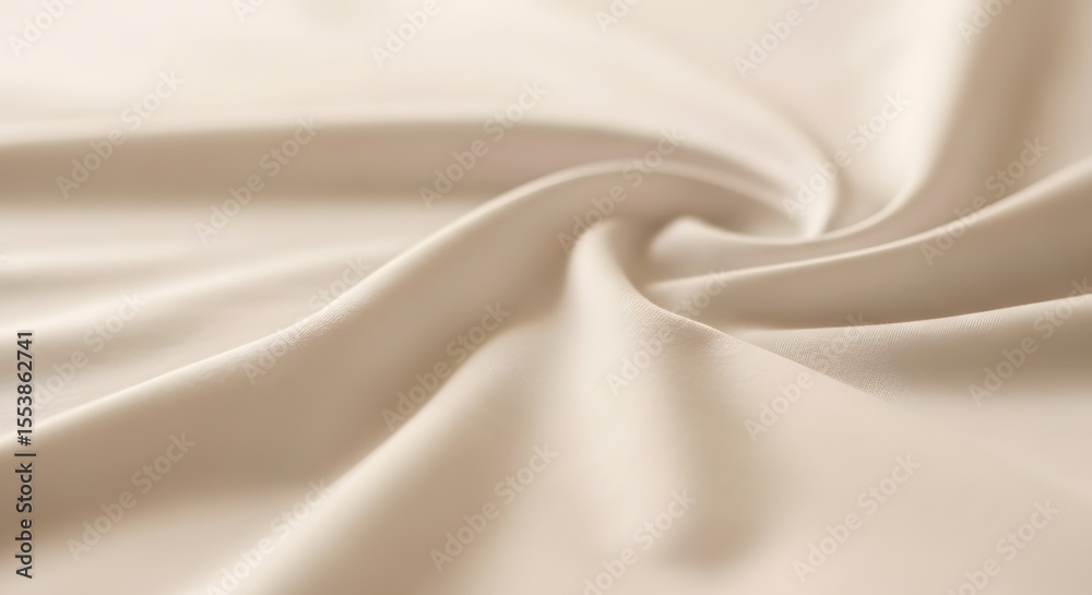 Obraz premium Beige Fabric Folds Texture Background