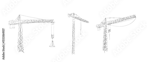 Building crane sketch