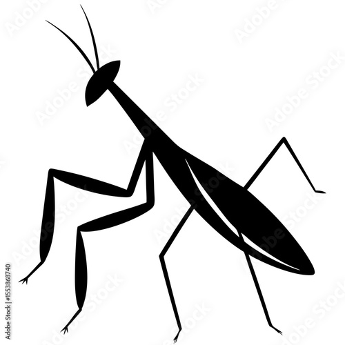 praying mantis silhouette
