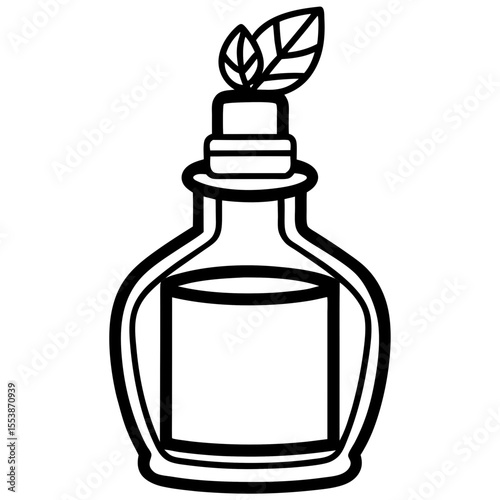 Aromatherapy Glass Bottle Illustration