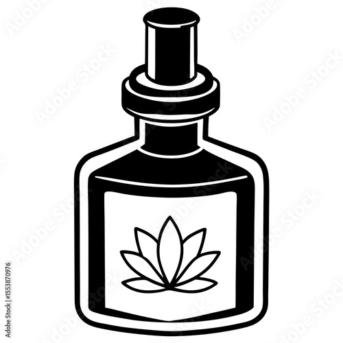 Aromatherapy Glass Bottle Illustration