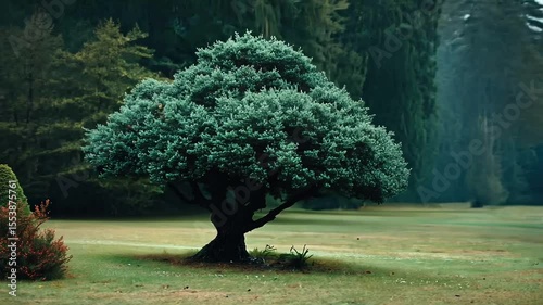 Lush Green Tree in Serene Park