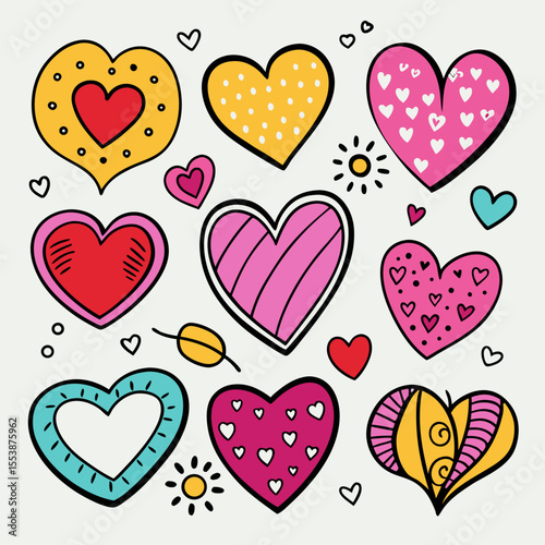 seamless pattern with hearts