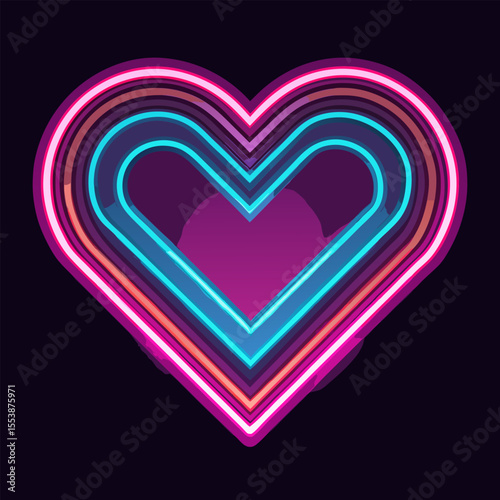 abstract heart background vector