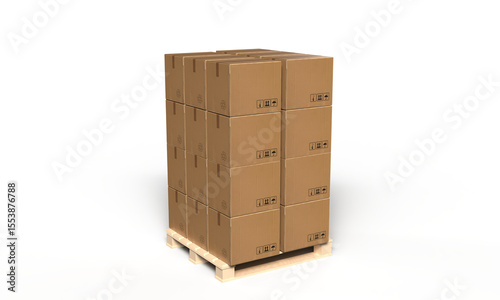 Box pallet container warehouse shipping wooden object brown cargo logistic transportation industry package shipping cargo terminal import export business delivery freight palette packing storage wood