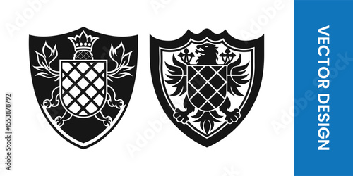 Royal Shield Classic Vector Art