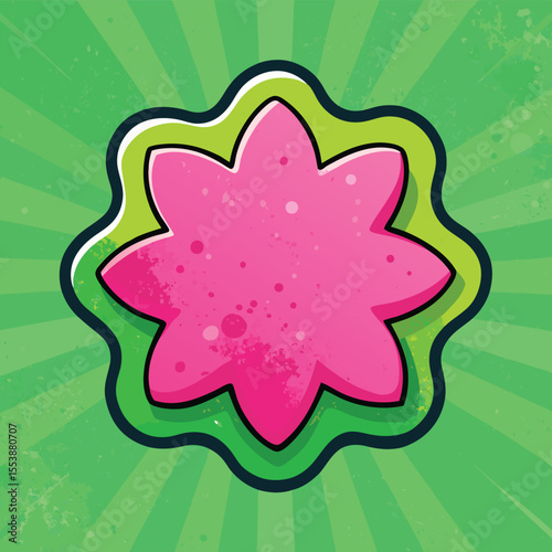Grunge Vector Background with Pink-Green Gradient Fusion – Rough Texture and Glowing Center

