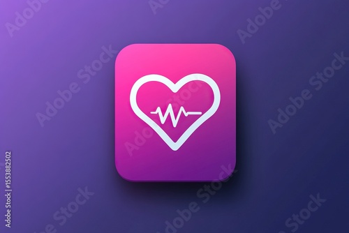 Simple depiction of a health app icon