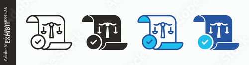Exhibit icon illustration concept with mixed style