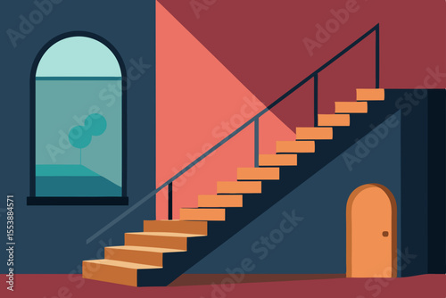 door and stairs