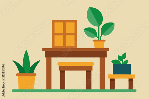 green plant in the interior