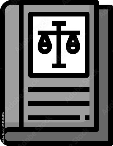 law book illustration on a white background        
