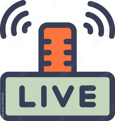 live illustration on a white background       