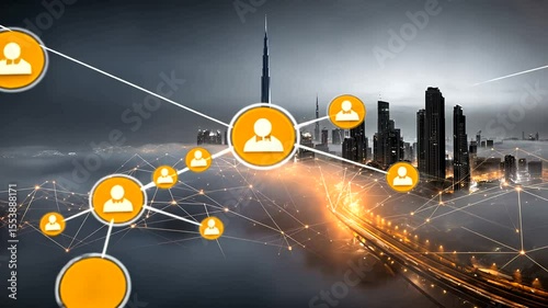 Urban Digital Networking Concept