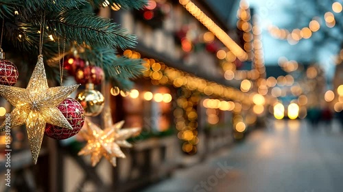 Festive Christmas Decoration Scene