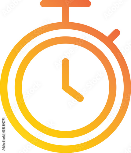 stopwatch  illustration on a white background       
