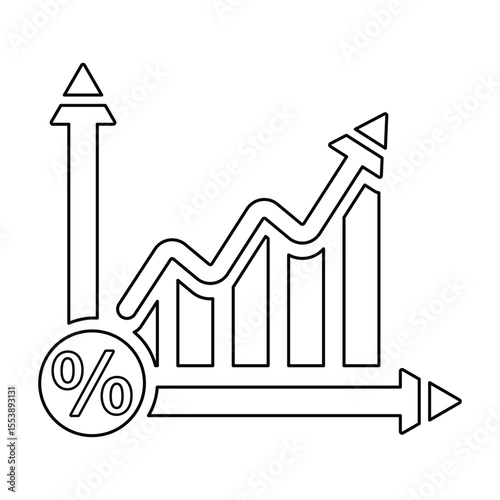 Increase Interest Rate Icon