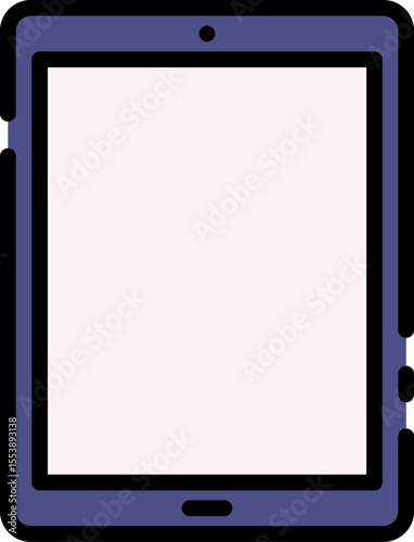 tablet illustration on a white background        