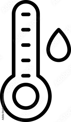 temperature illustration on a white background        